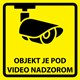 Nalepka Objekt je pod video nadzorom